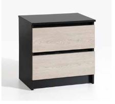 Mesita 2 Cajones Black
